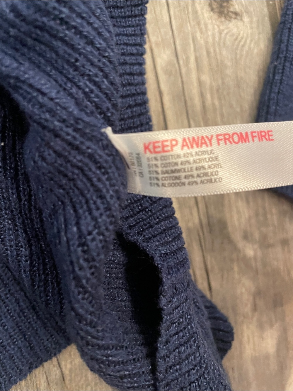 Free People Navy and Cream Striped Crewneck Sweater - Picture 3 of 4